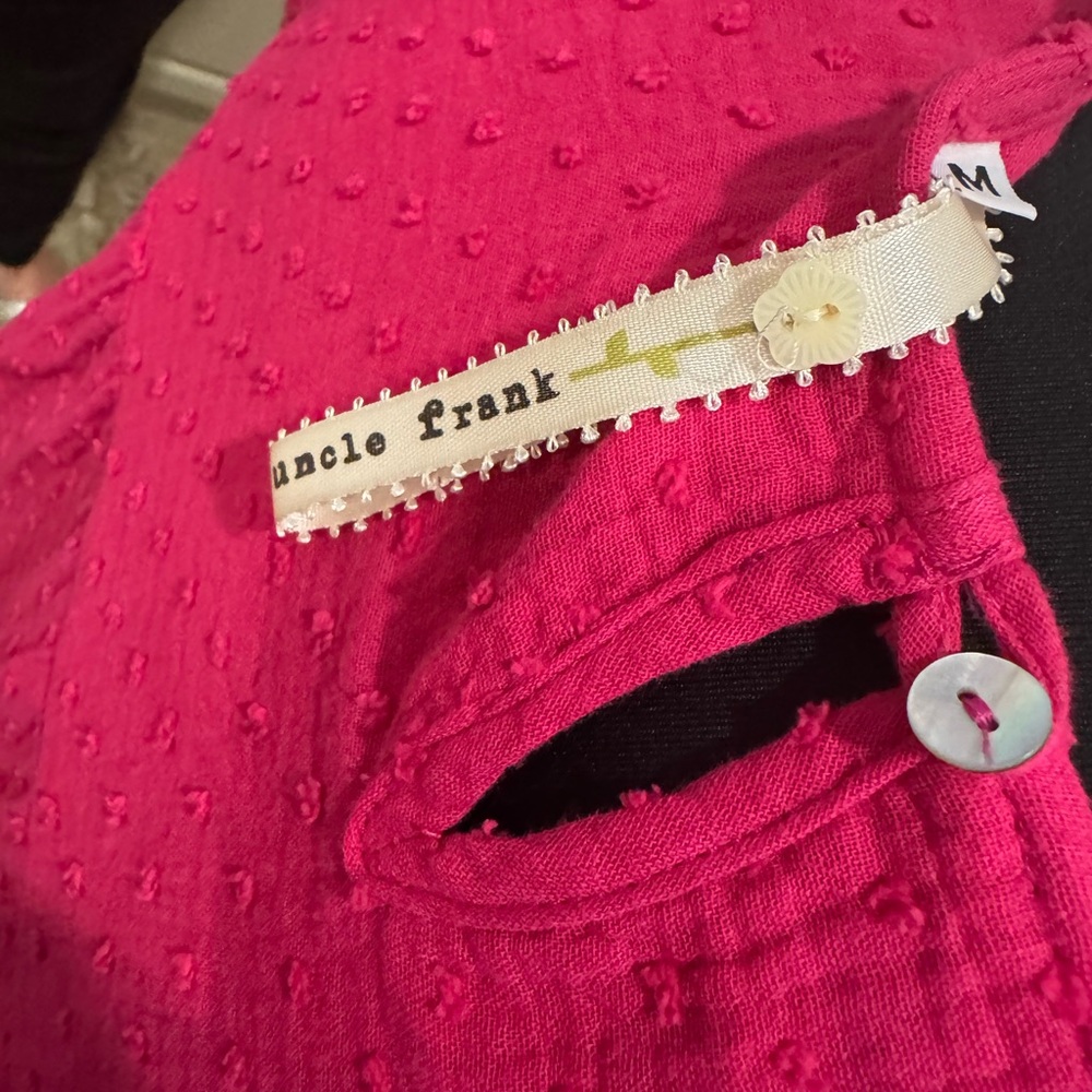 Uncle Frank magenta short sleeve dress - Picture 3 of 3
